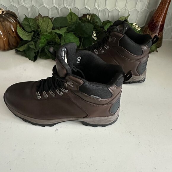 Khombu Mens Brown Leather Hiking Boots 12M With 3M Thinsulate Insulation & Durab - Picture 8 of 9